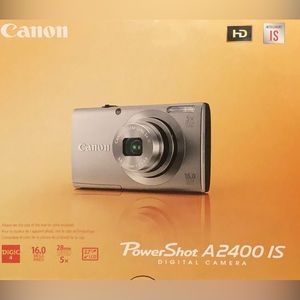 Black Cannon PowerShot A2400 IS Digital Camera